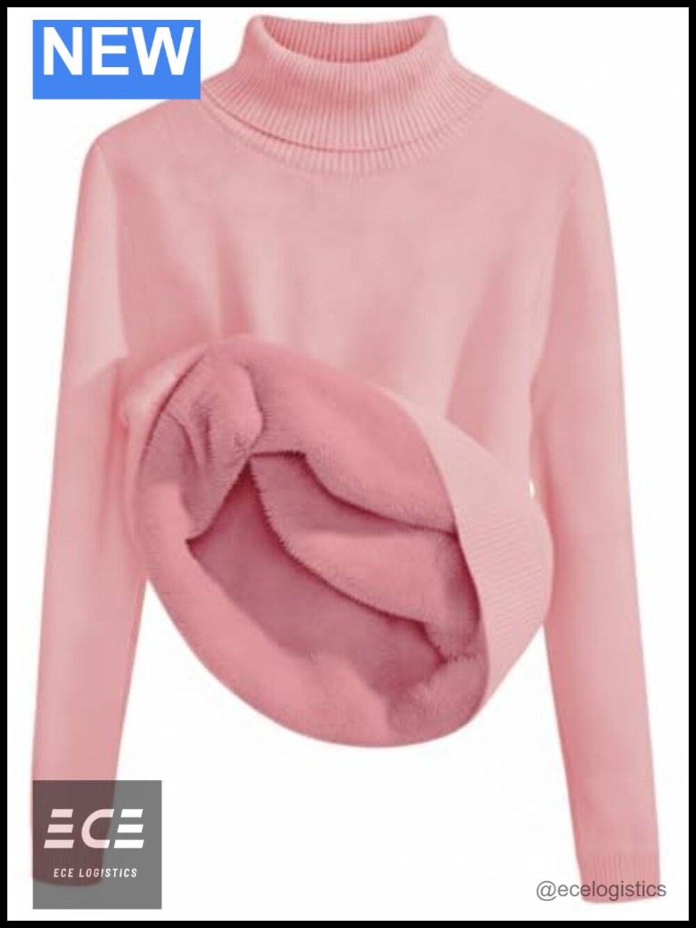 Turtleneck Wool Sweater Pullover Slim Fit Long Sleeve